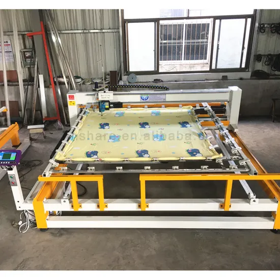 Macchina da cucire per quilting con servocomando computerizzato Macchina da cucire per quilting con ago singolo continuo