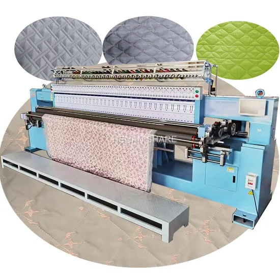 Macchine per cucire e trapuntare con più aghi, macchine per trapuntare ad ultrasuoni per indumenti