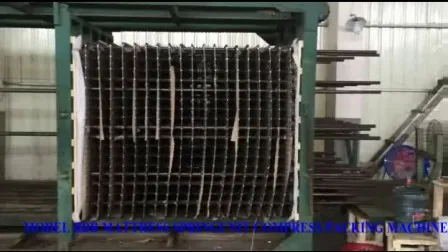 Macchina imballatrice a compressione per molle di materassi da tavolo da lavoro opzionale